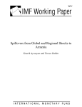 Spillovers from Global and Regional Shocks to Armenia