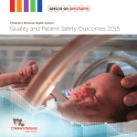Quality and Patient Safety Outcomes 2015