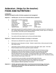 food and nutrition i