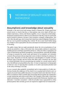 THE ORIGiN OF SEXUALITY AND SEXUAL