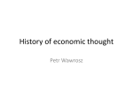 History of economic thought