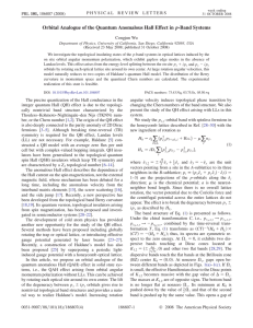 Orbital Analogue of the Quantum Anomalous Hall