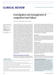Investigation and management of congestive heart failure