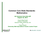 Common Core State Standards: Mathematics