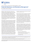 Pesticide Resistance and Resistance Management1