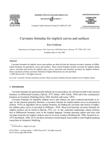 Curvature formulas for implicit curves and surfaces