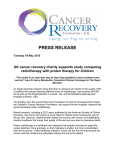 a copy of the press release from Cancer Recovery