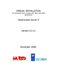 Manual Installation of DesInventar