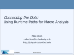 Dynamic Path-Based Macro Analysis