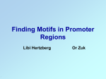 Finding motifs in preomoters