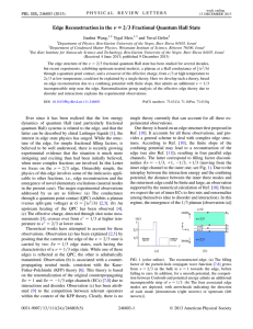 Edge Reconstruction in the ¼ 2=3 Fractional Quantum Hall State