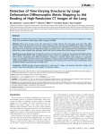 Detection of Time-Varying Structures by Large Deformation