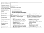 Psych Curriculum Map - Unit 6