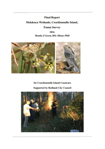 Wetlands Survey Final Report - Coochiemudlo Island Coastcare