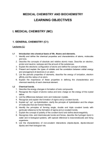 medical chemistry and biochemistry