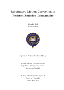 Respiratory Motion Correction in Positron Emission Tomography