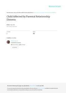 Child Affected by Parental Relationship Distress