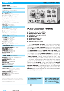 Pulse Generator HM8035