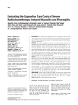 Evaluating the supportive care costs of severe