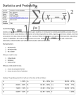 Statistics and Probability Course Statistics and Probability Teacher