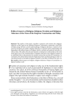 Political Aspects of Religion, Religious Freedom and - CEON-a