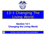 13-1 Changing The Living World
