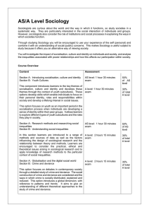 A Level Sociology