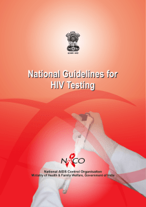 National Guidelines for HIV Testing