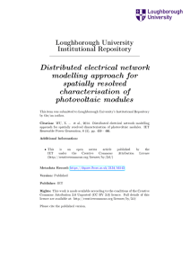 Distributed electrical network modelling approach