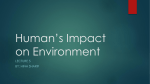 Human*s Impact on Environment