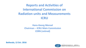 Reports and Activities of International Commission on Radiation