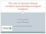 The role of riparian climate corridors in promoting ecological resilience