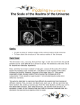 The Scale of the Realms of the Universe