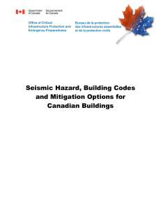 Seismic Hazard, Building Codes and Mitigation Options for