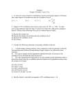 Statistics Chapter 9 Sections 1 and 2 Test 1. To select the correct