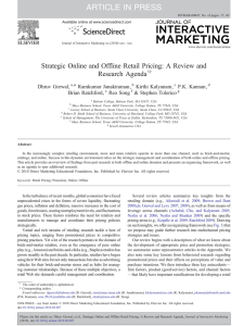 Strategic Online and Offline Retail Pricing: A Review and Research