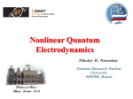 Nonlinear Quantum Electrodynamics