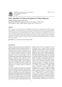 Fuzzy Algorithms for Pattern Recognition in Medical