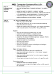 A451 Computer Systems Checklist