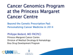 Cancer Genomics Program at the Princess Margaret Cancer Centre