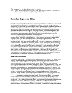 Biomedical Engineering Ethics