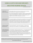 using ils with cochlear implants and other hearing devices