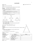 Geometry Fall 2014 Lesson 024 _Base Angles of an Isosceles