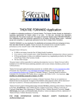 THEATRE FORWARD Application