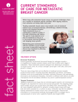 CuRRENT STANdARdS Of CARE fOR METASTATIC BREAST