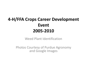 4-H/FFA Crops Career Development Event 2005-2010 - Indiana 4-H
