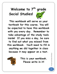 7th Grade Social Studies Workbook