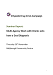 Multi-agency work with clients who have a dual diagnosis