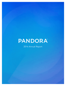 2016 Annual Report - Pandora