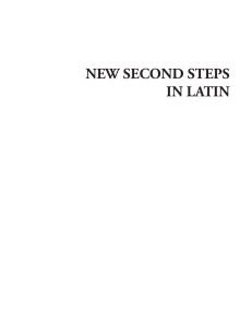 NEW SECOND STEPS IN LATIN